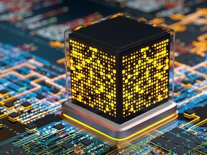 تصویر کامپیوتر کوانتومی در حال پردازش کیوبیت‌ها تیوان ژن