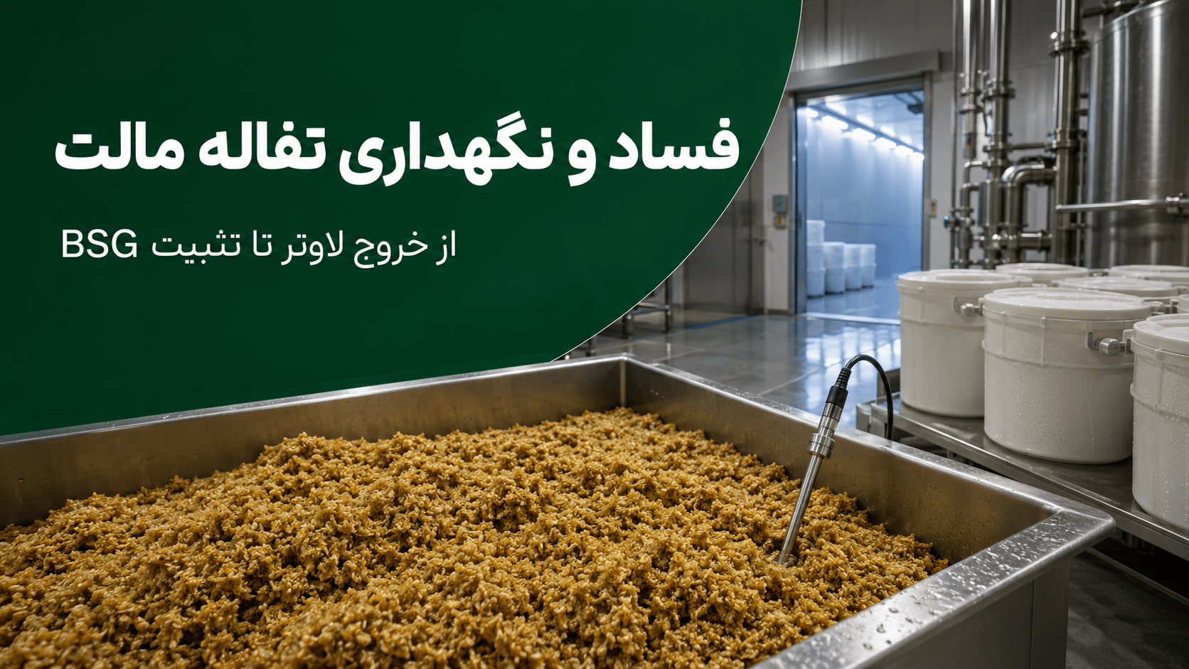 فساد و نگهداری تفاله مالت از خروج لاوتر تا تثبیت BSG
